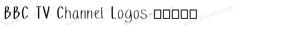 BBC TV Channel Logos字体转换